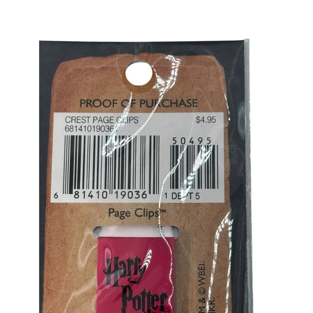 Harry Potter House Crest Magnetic Page Clips Bookmarks Sealed